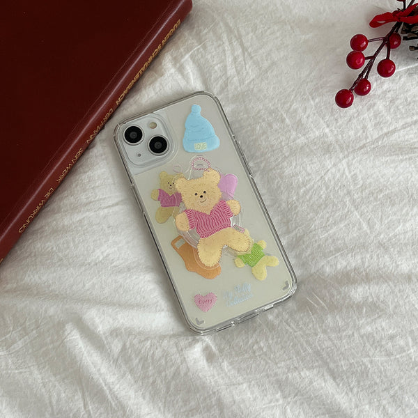 [Mademoment] My Fluffy Collection Design Glossy Mirror Phone