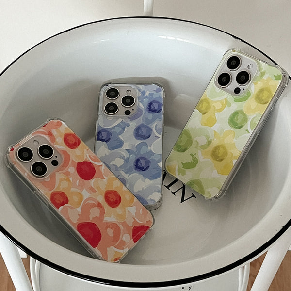 [Mademoment] Flower Watercolor Design Clear Phone Case (3 Types)