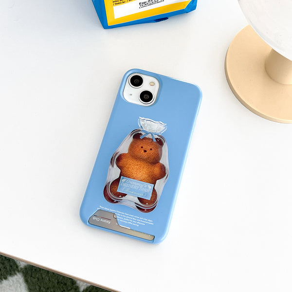 [THENINEMALL] Gummy Financier Hard Phone Case (2 types)