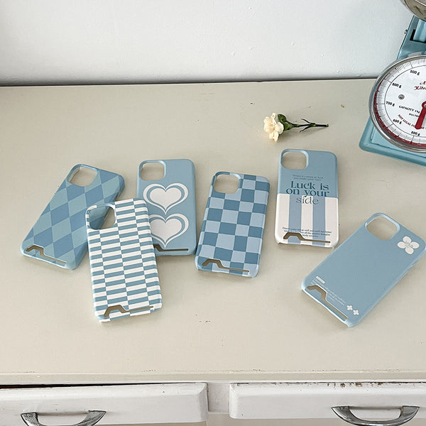 [Mademoment] Coloring Blue Design Phone Case