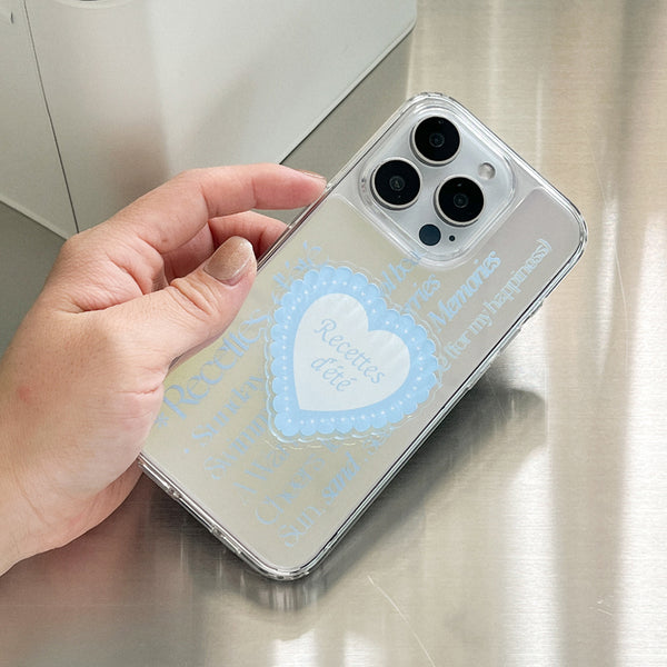 [Mademoment] Summer Recipe Design Glossy Mirror Phone