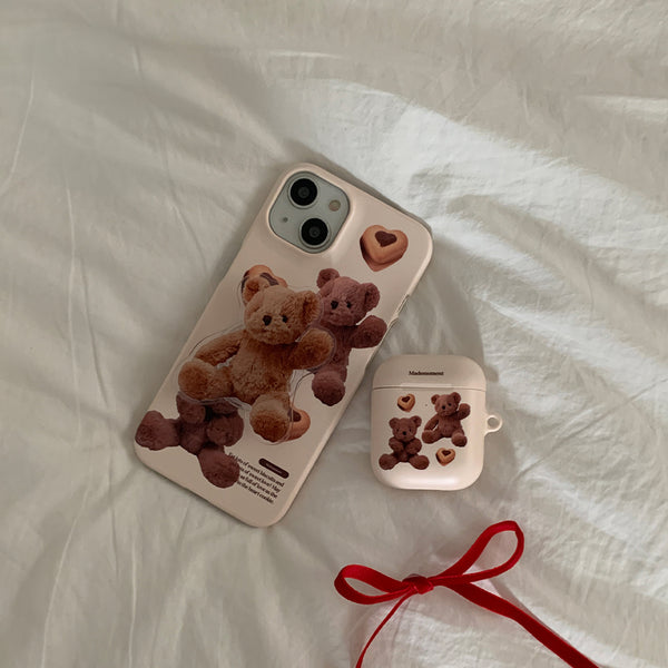 [Mademoment] Pattern Sweet Some Teddy Design Phone Case