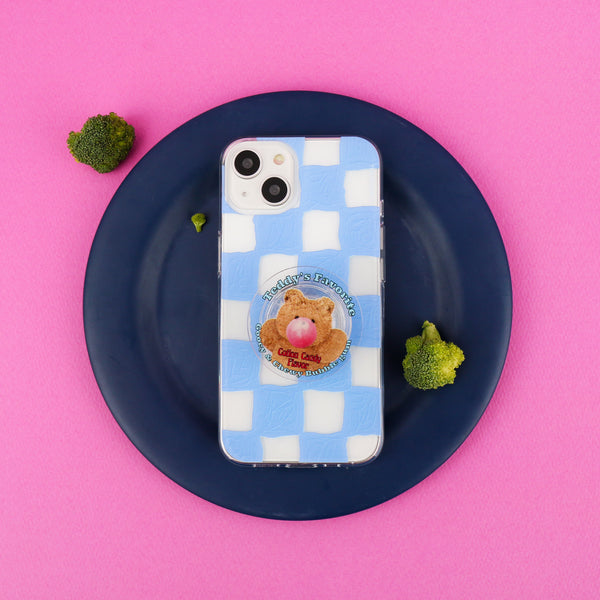 [THENINEMALL] Painting Checkerboard Clear Phone Case (3 types)