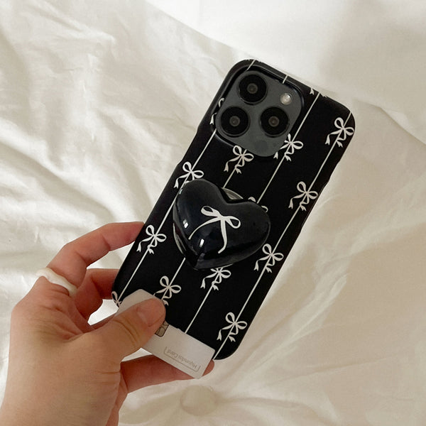 [Mademoment] Line Ribbon Pattern Design Phone Case