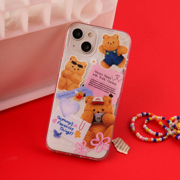 [THENINEMALL] Gummy Collage Clear Phone Case (3 types)