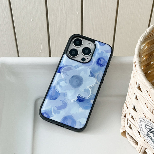 [Mademoment] Flower Watercolor Design Bumper Phone Case