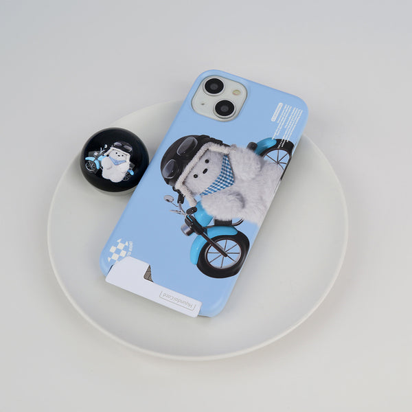 [THENINEMALL] Rider Puppy Hard Phone Case (2 types)