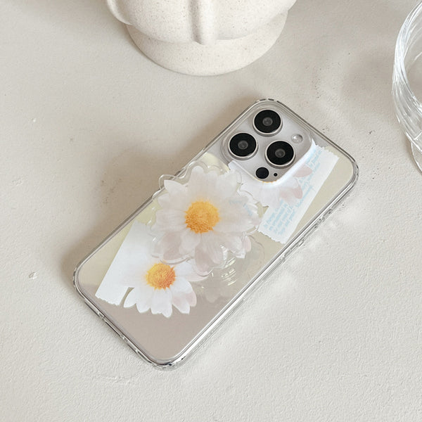 [Mademoment] Pure Daisy Design Glossy Mirror Phone