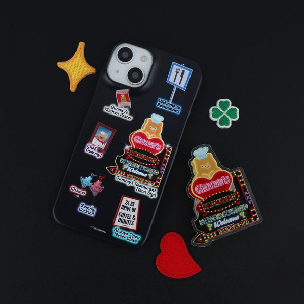 [THENINEMALL] Gummys Restaurant Hard Phone Case (2 types)