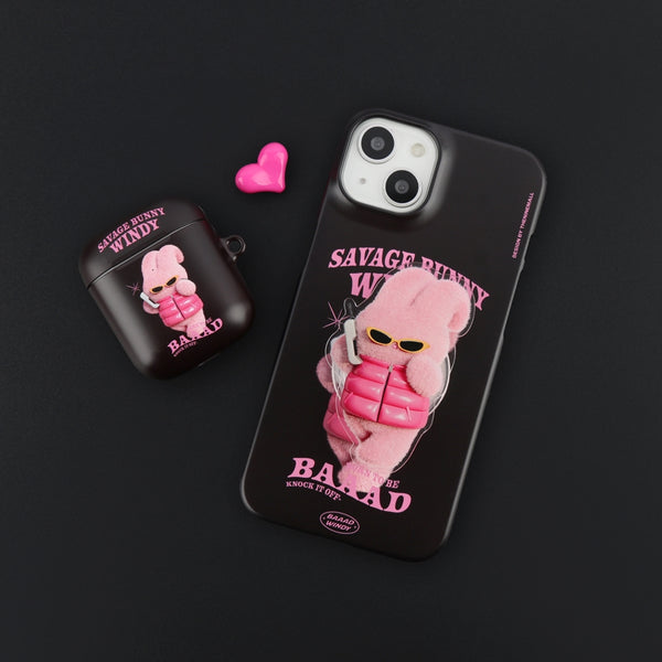 [THENINEMALL] Puffer Bad Windy Hard Phone Case (2 types)