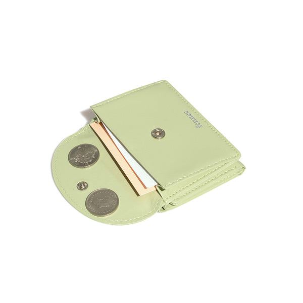 [Fennec] CRINKLE HALFMOON MINI WALLET - SAGE MINT