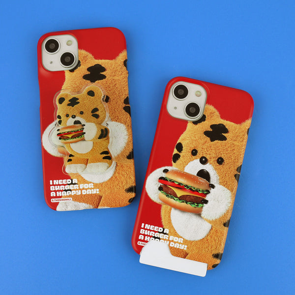 [THENINEMALL] Favorite Hamburger Hard Phone Case (2 types)