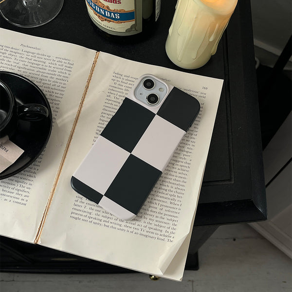 [Mademoment] Deep Checkerboard Design Phone Case