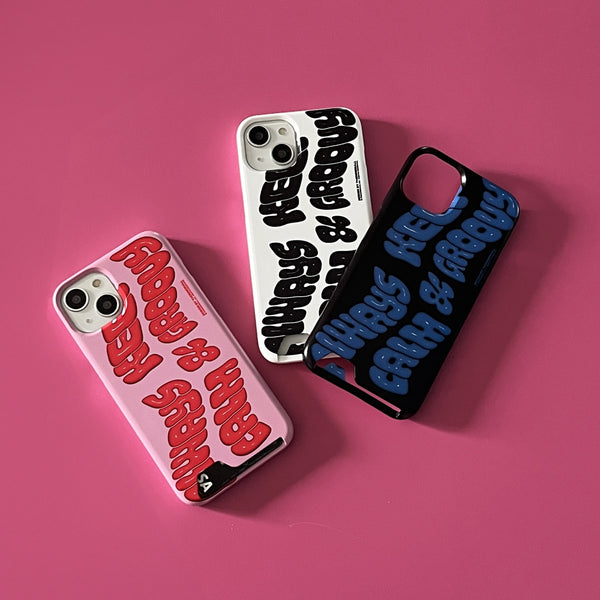 [THENINEMALL] Calm And Groovy Hard Phone Case (2 types)