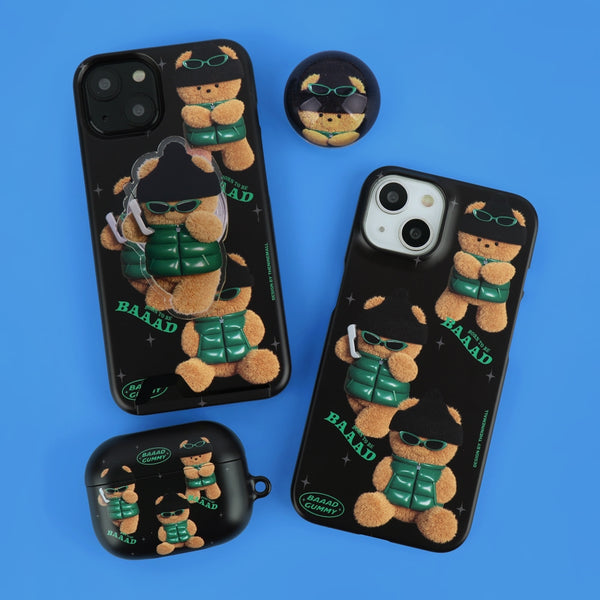 [THENINEMALL] Pattern Puffer Bad Gummy Hard Phone Case (2 types)