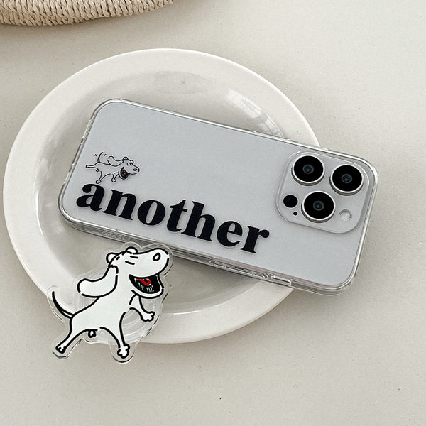 [Mademoment] Another Dog Design Clear Phone Case (3 Types)