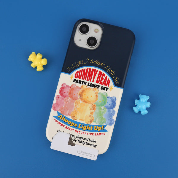 [THENINEMALL] Gummy Light Set Hard Phone Case (2 types)