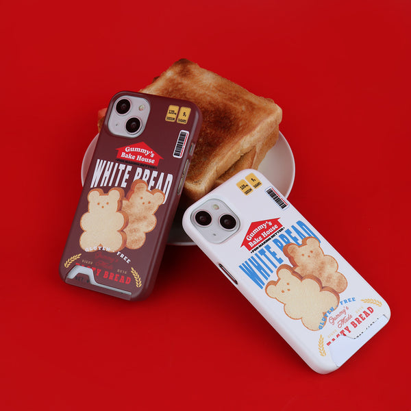 [THENINEMALL] Bread Gummy Hard Phone Case (2 types)