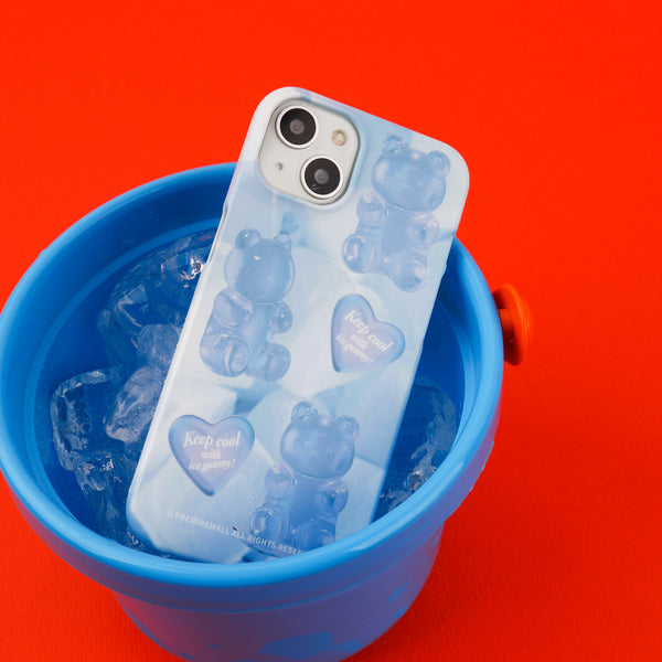 [THENINEMALL] Heart Ice Gummy Hard Phone Case (2 types)