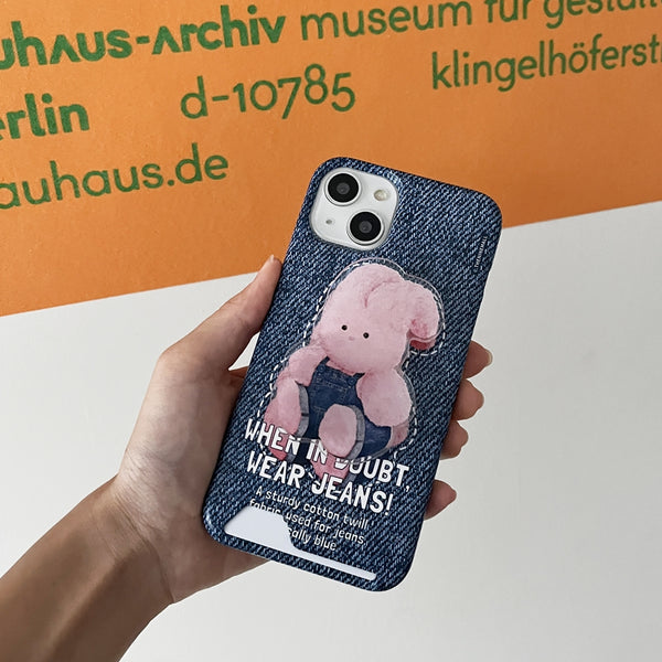 [THENINEMALL] Denim Windy Hard Phone Case (2 types)