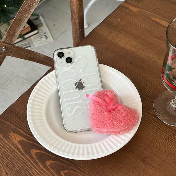 [Mademoment] Scents Of Winter Design Clear Phone Case (3 Types)