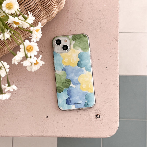 [Mademoment] Dreamy Pond Splash Design Clear Phone Case (3 Types)