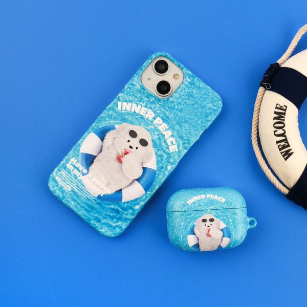 [THENINEMALL] Swim Ppokku Inner Peace AirPods Hard Case