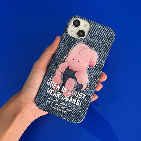 [THENINEMALL] Denim Windy Hard Phone Case (2 types)