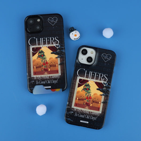 [THENINEMALL] Cheers Gummy Hard Phone Case (2 types)