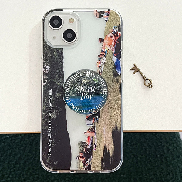 [Mademoment] Shine Day Design Clear Phone Case (3 Types)