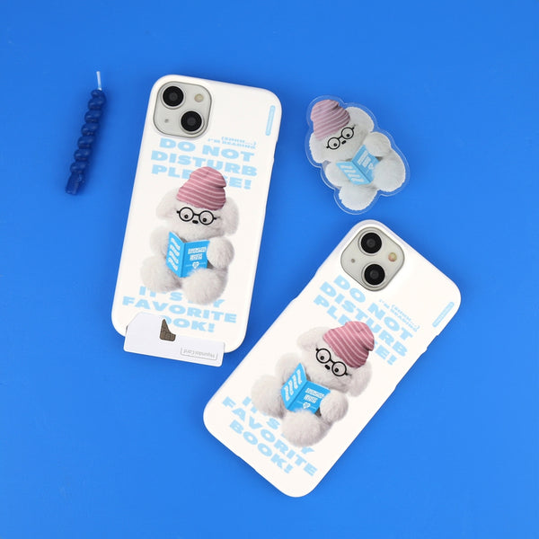 [THENINEMALL] Do Not Disturb Puppy Hard Phone Case (2 types)