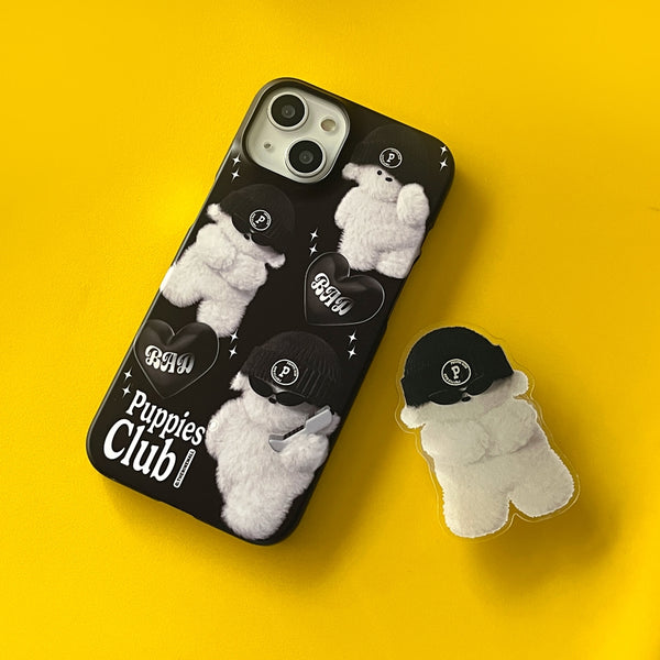 [THENINEMALL] Pattern Bad Puppy Hard Phone Case (2 types)