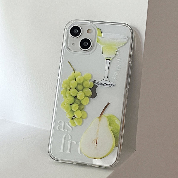 [Mademoment] Sweet Fruits Design Glossy Mirror Phone Case