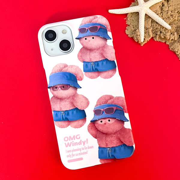 [THENINEMALL] Pattern Windy Hard Phone Case (2 types)