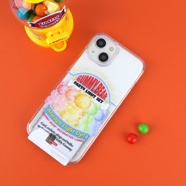 [THENINEMALL] Gummy Light Set Clear Phone Case (3 types)