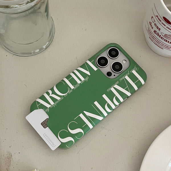 [Mademoment] Happiness Archive Design Phone Case