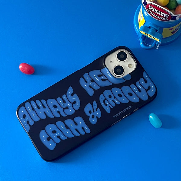 [THENINEMALL] Calm And Groovy Hard Phone Case (2 types)