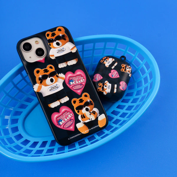 [THENINEMALL] Pattern Bad Hey Tiger Hard Phone Case (2 types)