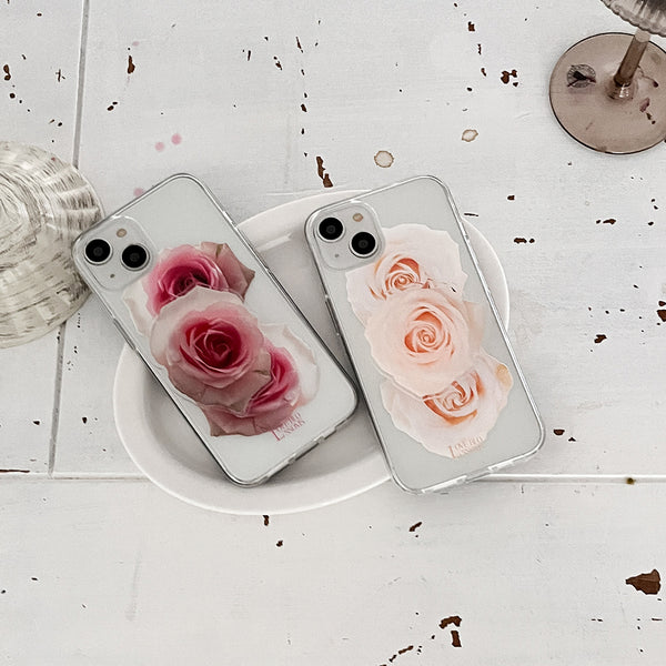 [Mademoment] Love Blossoms Design Clear Phone Case (3 Types)