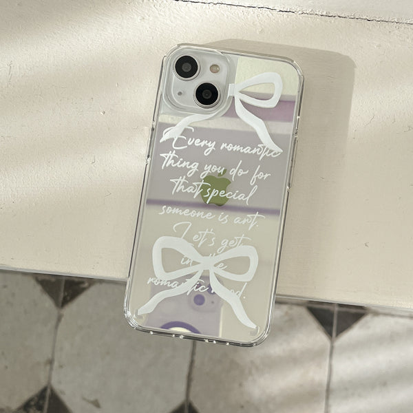 [Mademoment] Romantic Love Design Glossy Mirror Phone Case