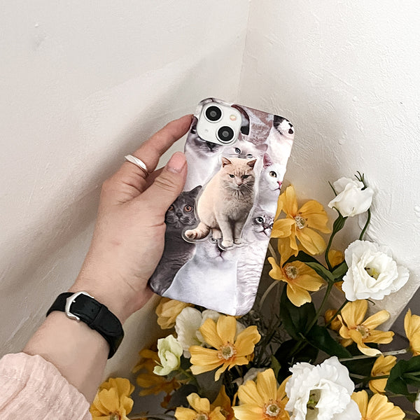 [Mademoment] Meow Cat Friends Design Phone Case