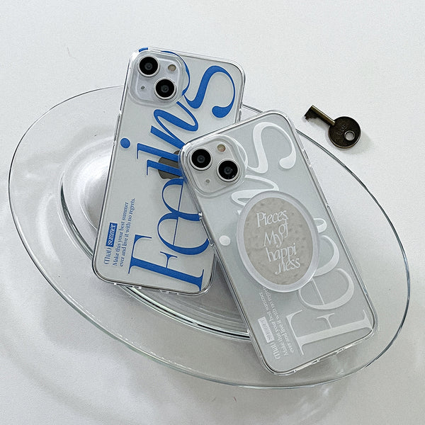 [Mademoment] That Summer Lettering Design Clear Phone Case (3 Types)