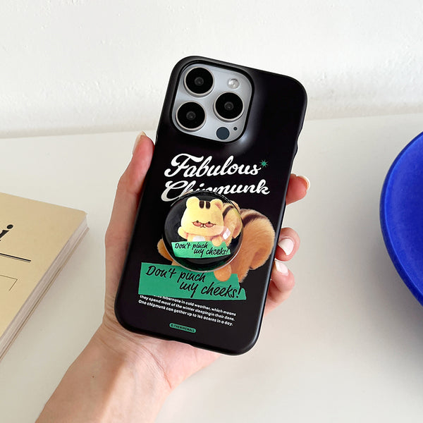 [THENINEMALL] Fabulous Chipmunk Hard Phone Case (2 types)