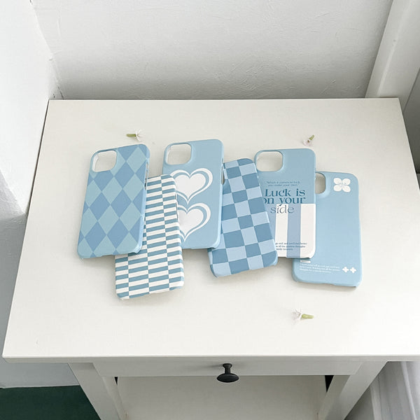 [Mademoment] Coloring Blue Design Phone Case