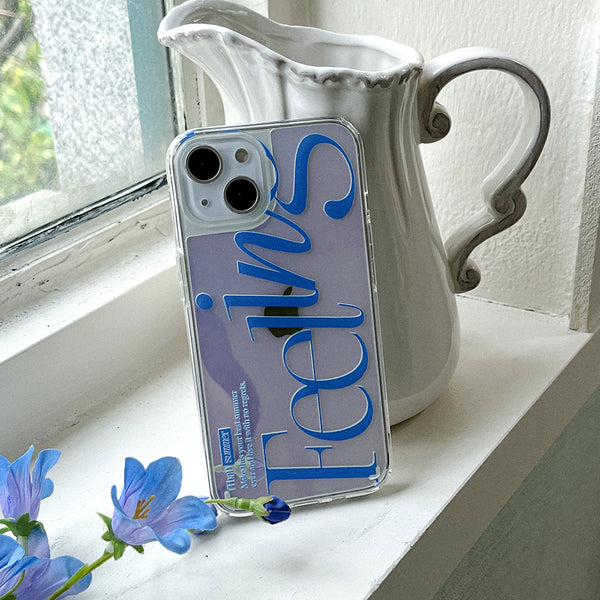 [Mademoment] That Summer Lettering Design Glossy Mirror Phone Case