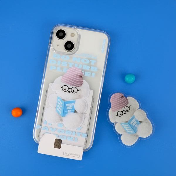 [THENINEMALL] Do Not Disturb Puppy Clear Phone Case (3 types)