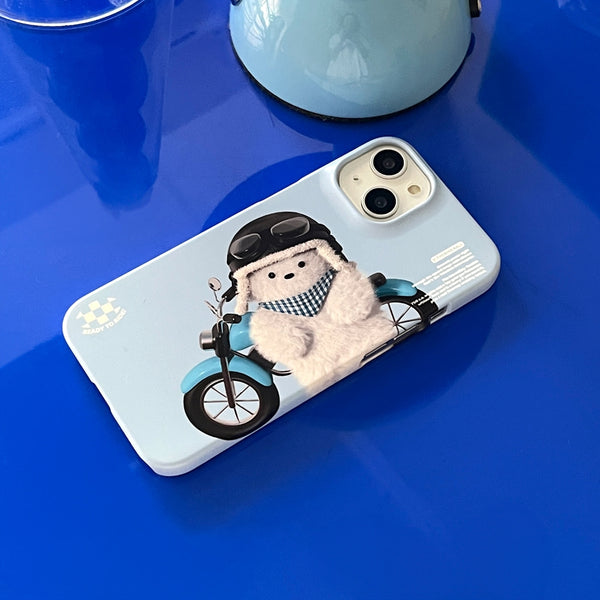 [THENINEMALL] Rider Puppy Hard Phone Case (2 types)