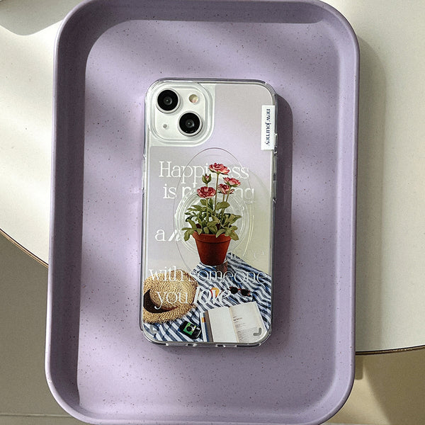 [Mademoment] Happy Plan Design Glossy Mirror Phone Case