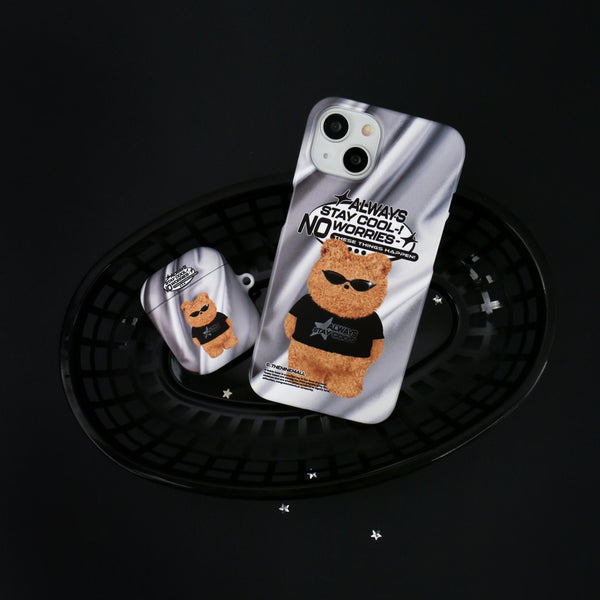 [THENINEMALL] No Worries Gummy Hard Phone Case (2 types)