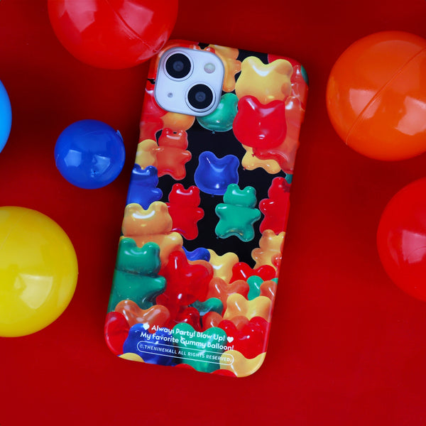 [THENINEMALL] Gummy Balloon Party Hard Phone Case (2 types)